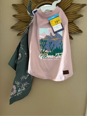 Top Paw Joshua Tree National Park Dog Outfit with Matching Scarf S NWT